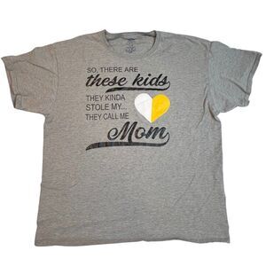 Fruit Of The Look Platinum T Shirt Womens Large Gray Classic Graphic Print Top